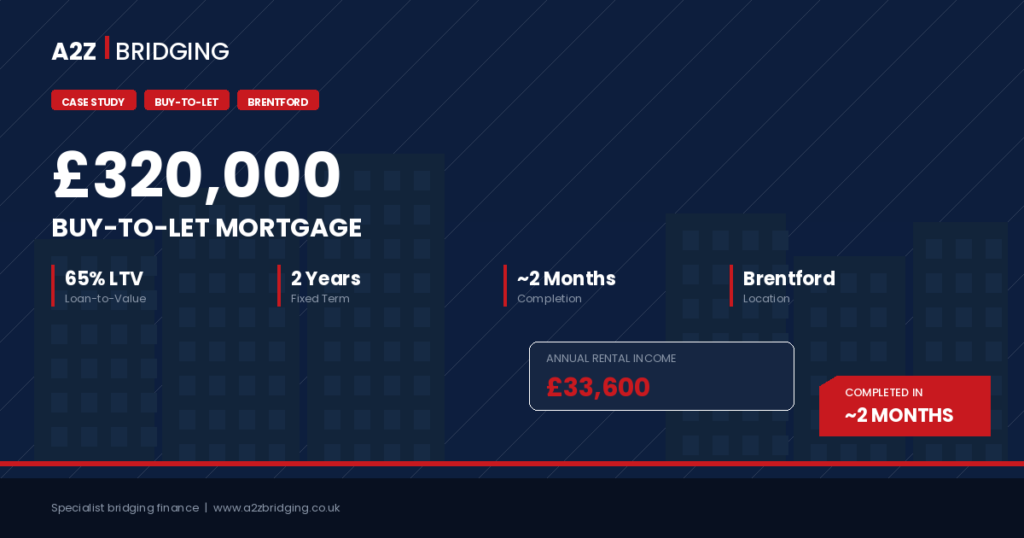 £320,000 Buy-to-Let Mortgage · 65% LTV