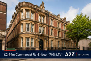 Grade II listed commercial office building in Leicester — £2.44m commercial re-bridge secured at 70% LTV by A2Z Bridging